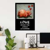 PIGGY LIEBE POSTER (Heimbüro)