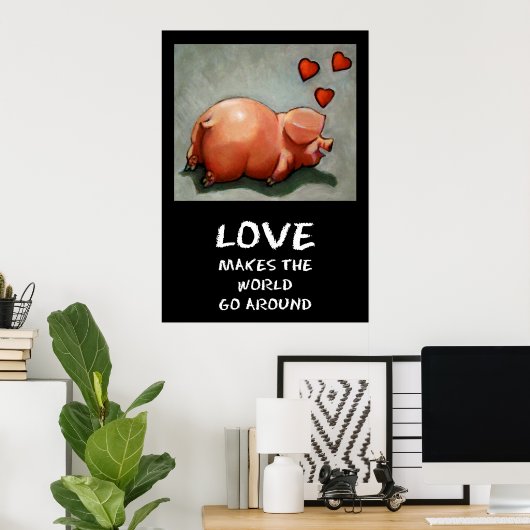 PIGGY LIEBE POSTER (Heimbüro)