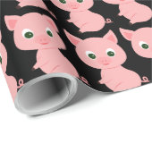 PIGGY PIGGY PAPIER FÜR NIEDLICHES PINK GESCHENKPAPIER (Rolleneckpunkt)