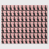 PIGGY PIGGY PAPIER FÜR NIEDLICHES PINK GESCHENKPAPIER (Flach)
