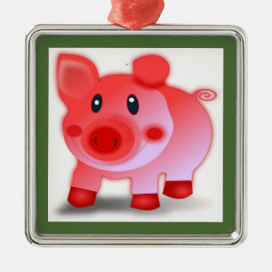 PIGGY PIGLET ORNAMENT AUS METALL