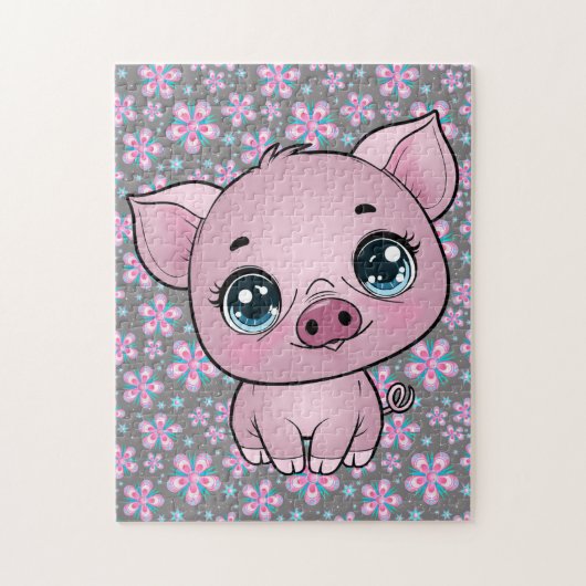 Piggy Piglet Puzzle für Kinder und alle (Vertikal)