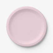Piggy Pink Solid Color Pappteller (Vorderseite)