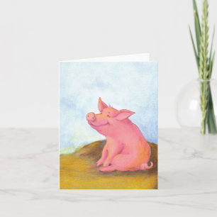 Piggy Pinkles / Notecards Karte