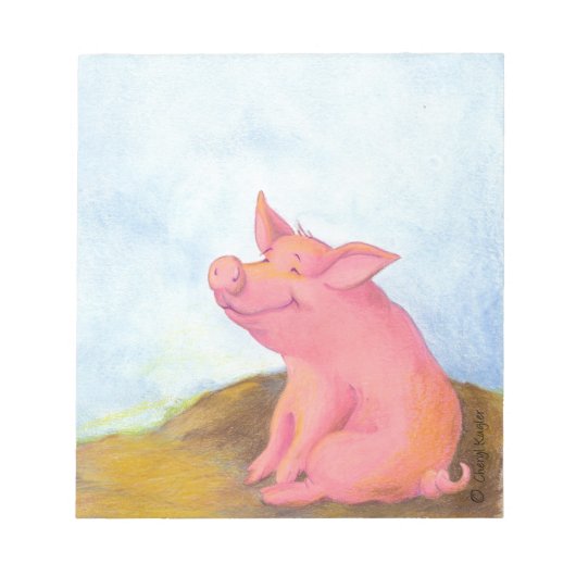 Piggy Pinkles / Notepad Notizblock (Vorderseite)