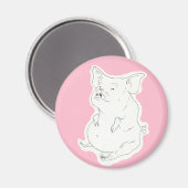 Piggy Porker Fat Pig Magnet (Vorderseite/Rückseite)