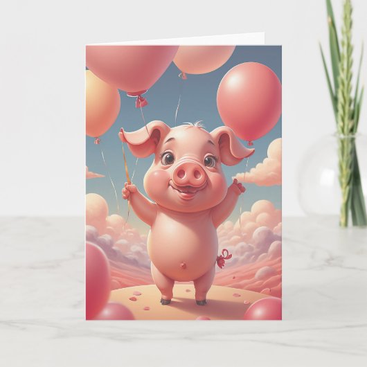 Piggy Sees the Future Karte (Vorderseite)