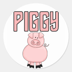 Piggy T - Shirts und Geschenke Runder Aufkleber