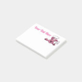 Piggy The Hamicide Maniac Cartoon Schweinefleisch  Post-it Klebezettel (angewinkelt)