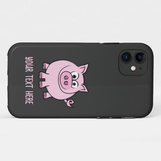 Piggy Throw Case-Mate iPhone Hülle (Rückseite (Horizontal))