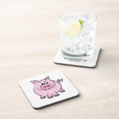 Piggy Throw Getränkeuntersetzer (Rechte Seite)