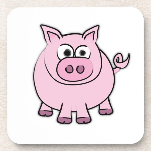 Piggy Throw Getränkeuntersetzer (Vorderseite)