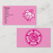 Piggy Visitenkarte (Vorne/Hinten)