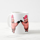 Piggy Weihnachten drei! Kaffeetasse (Vorderseite Links)