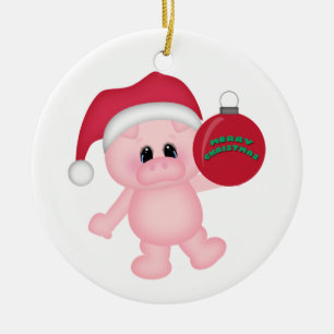 Piggy Weihnachtszeit Keramikornament