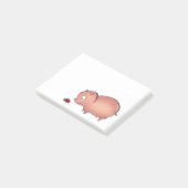Piggy wenig folgt Marienkäfer Post-it Klebezettel (angewinkelt)