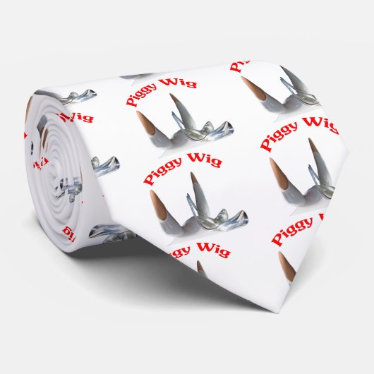 Piggy Wig Krawatte (Gerollt)