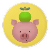 Piggy William Tell Keramikknauf (Vorderseite)