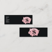 Piggybank - dünn mini visitenkarte (Vorne/Hinten)