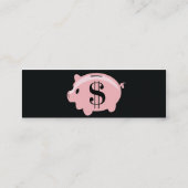 Piggybank - dünn mini visitenkarte (Rückseite)