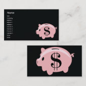 Piggybank - Geschäft Visitenkarte (Vorne/Hinten)