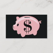 Piggybank - Geschäft Visitenkarte (Rückseite)
