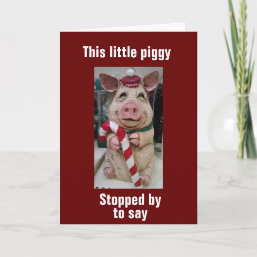 PIGGYS WISHES *DIE BESTE FERIENSAISON* FEIERTAGSKARTE (Vorderseite)