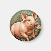 Piglet Coaster Magnet (Vorne)