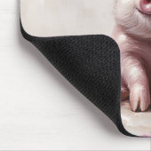Piglet in einer Lila Blume Mousepad (Ecke)