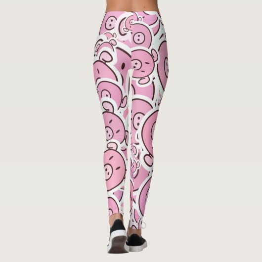 Piglet Pattern Legierung Leggings (Rückseite)