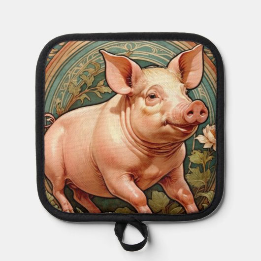 Piglet Pot Holder Topflappen (Vorderseite)