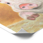 Piglet print 11"x14" poster (Ecke)