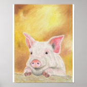 Piglet print 11"x14" poster (Vorne)
