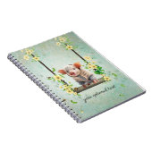 Piglet Swinging Blume Vine Notebook Notizblock (Rechte Seite)