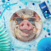 Piglet Throw Pilze Pappteller (Party)