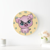 Piglet Wall Clock Große Wanduhr (Zuhause)