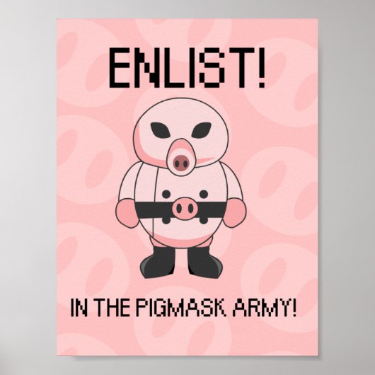 Pigmasken-Poster Poster (Vorne)