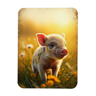 Pigment bei Sonnenuntergang Magnet