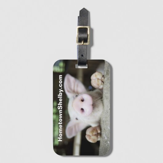 Pigment-Gepäckmarke Gepäckanhänger (Vorderseite Vertikal)