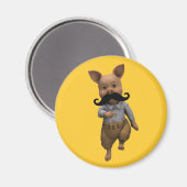 Pigment mit Mustache Magnet (Vorderseite/Rückseite)