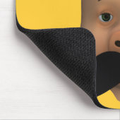 Pigment mit Mustache Mousepad (Ecke)