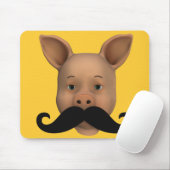 Pigment mit Mustache Mousepad (Mit Mouse)