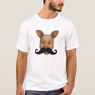 Pigment mit Mustache T-Shirt