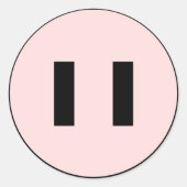 Pigmentkleber Runder Aufkleber (Vorderseite)