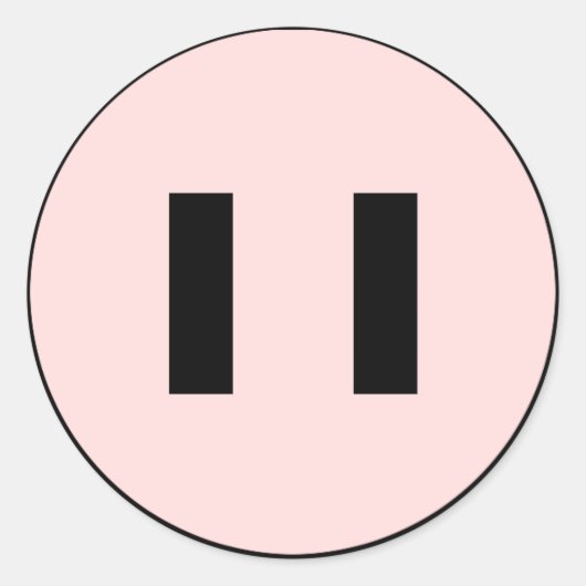 Pigmentkleber Runder Aufkleber (Vorderseite)