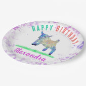 Pigmy Goat Girls Geburtsname Pappteller (Schrägansicht)