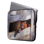 PigPen Pair Peking Schweine Laptopschutzhülle (Vorderseite Links)