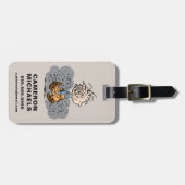 Pigpen Walking Cloud Gepäckanhänger (Vorderseite horizontal)