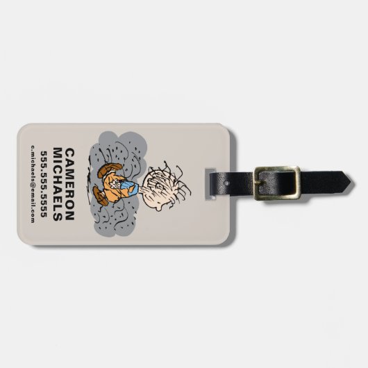 Pigpen Walking Cloud Gepäckanhänger (Vorderseite horizontal)