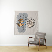 Pigpen Walking Cloud Wandteppich (Beispiel (Horizontal))